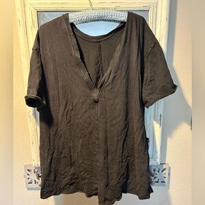 Free People Movement- size L black onesie hot shot